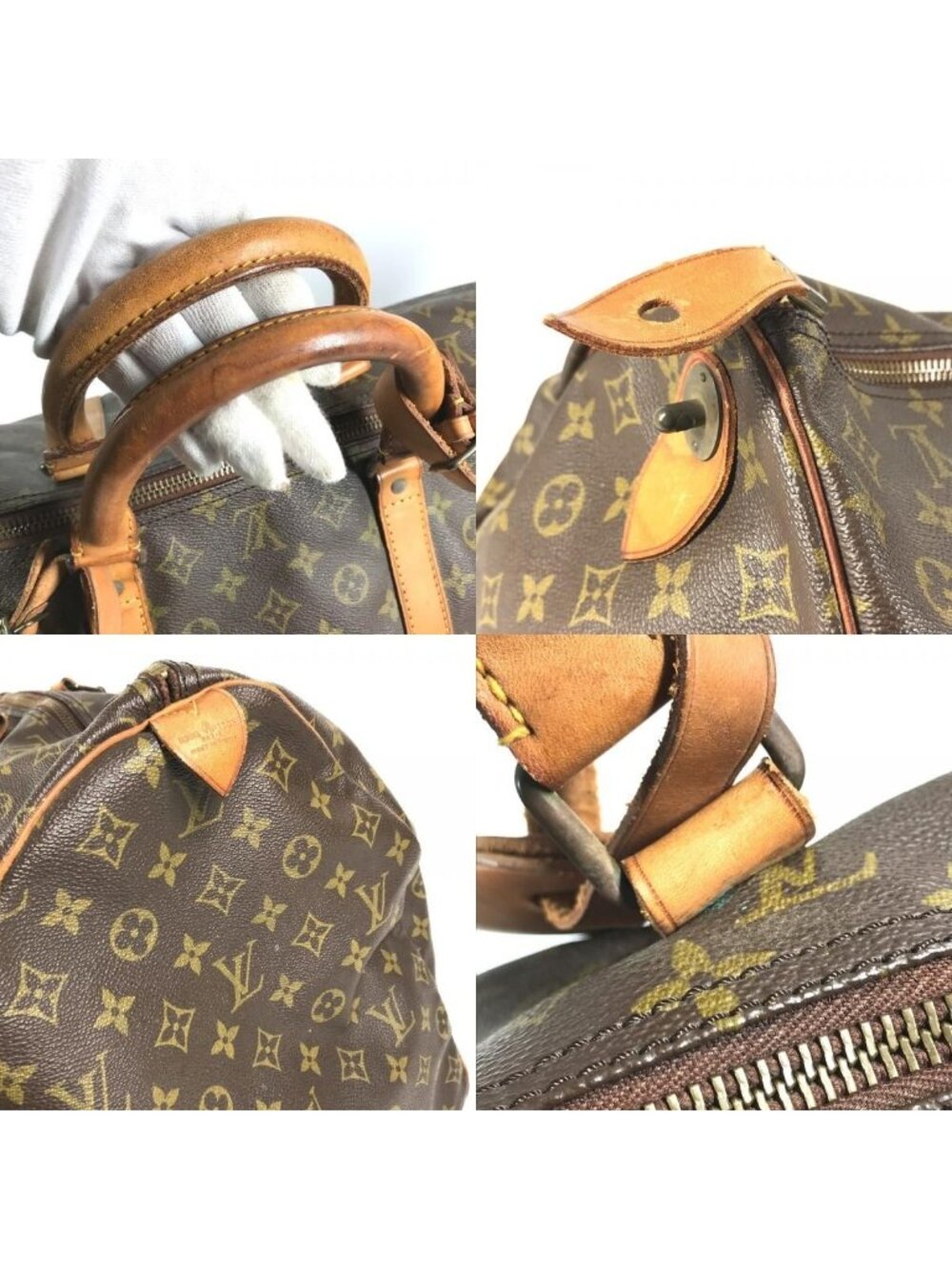 Louis Vuitton Boston Bag Keepall 60 Vintage Monogram Canvas Brown - Picture 8 of 9